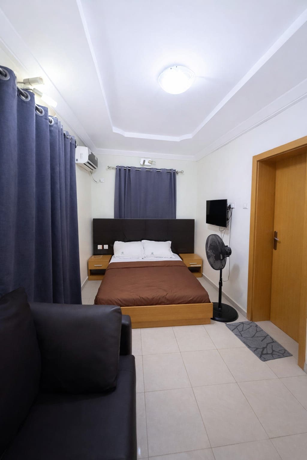 Guest room at Ikad Hotel Yaba