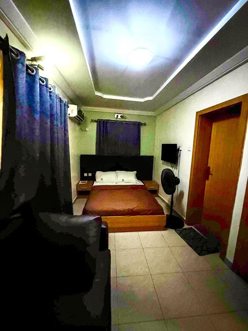 Deluxe room at Ikad Hotel Yaba