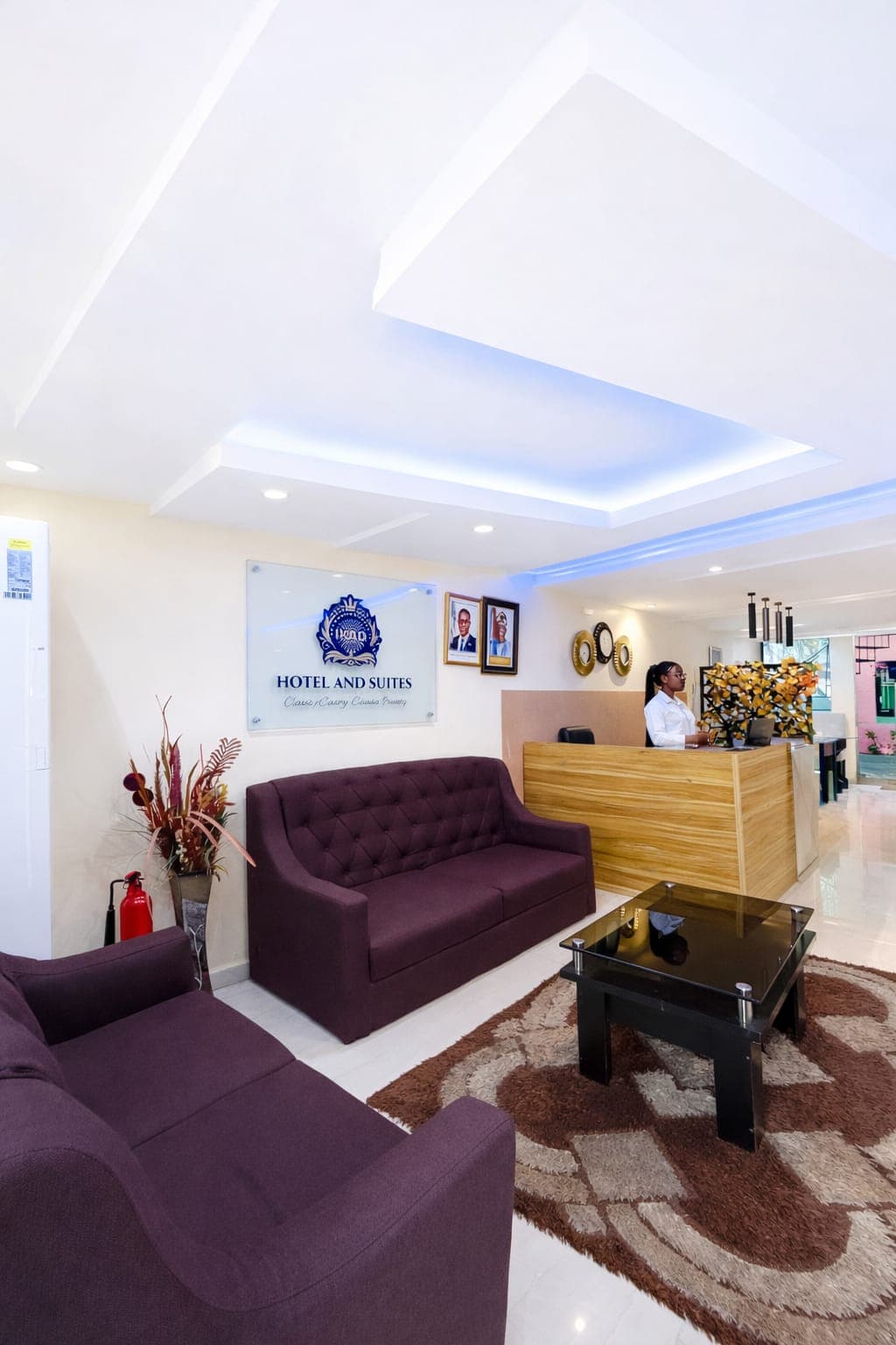 Reception lounge at Ikad Hotel & Suites, Victoria Island, Lagos